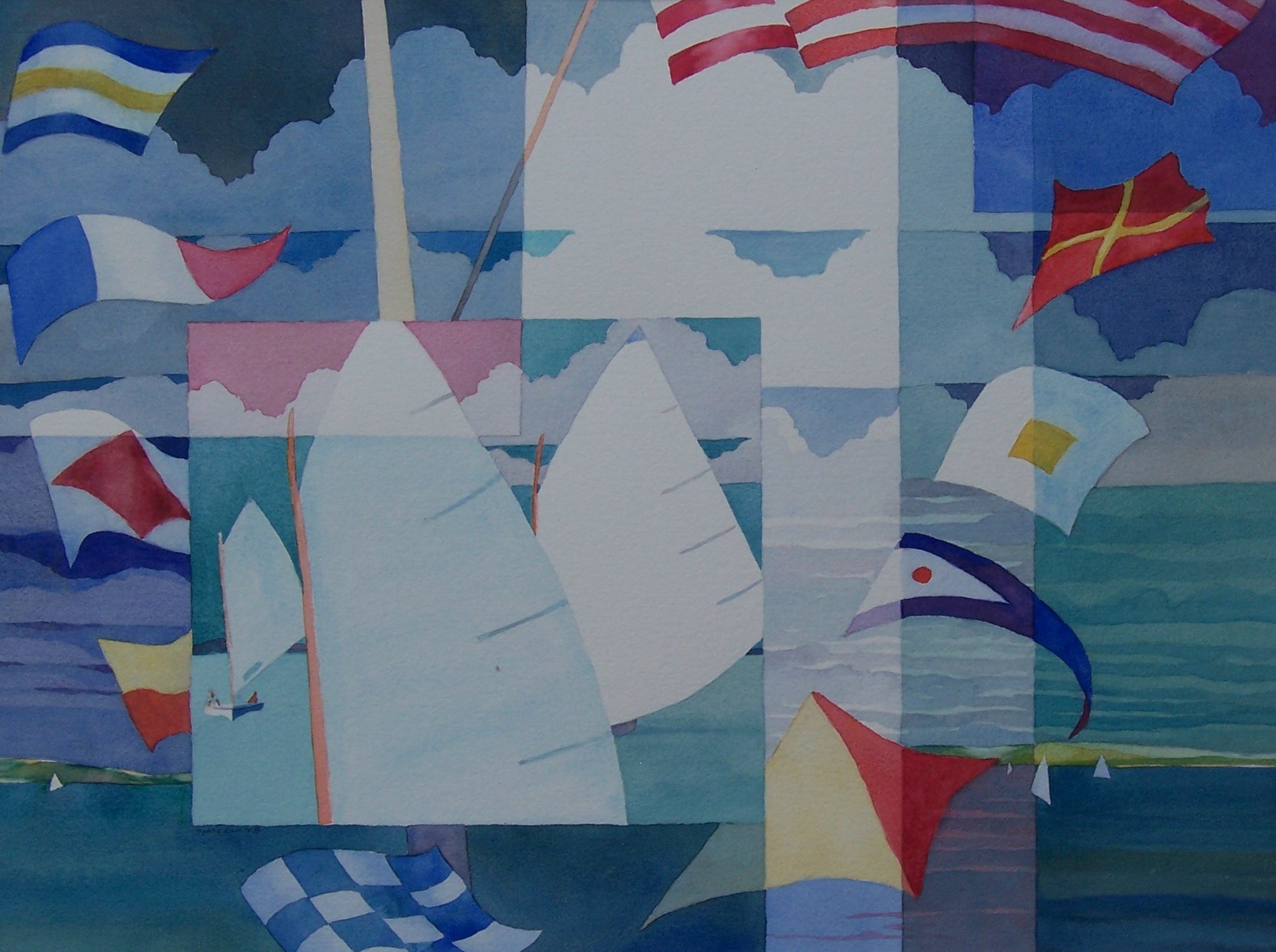 Sailboat and Mast Quilt